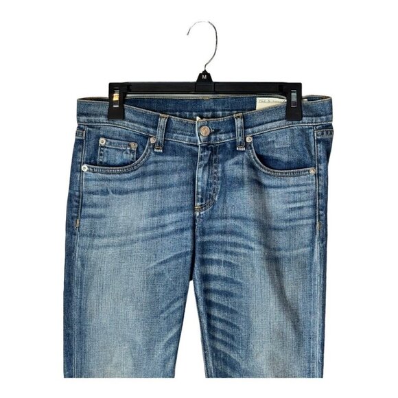 Rag & Bone Jeans Womens Size 26 Blue New Quay Wash Split Hem The Crop - Picture 4 of 14